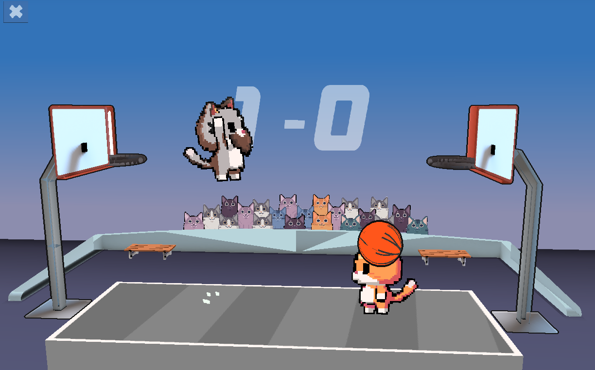 Basket Cats Game Screenshot