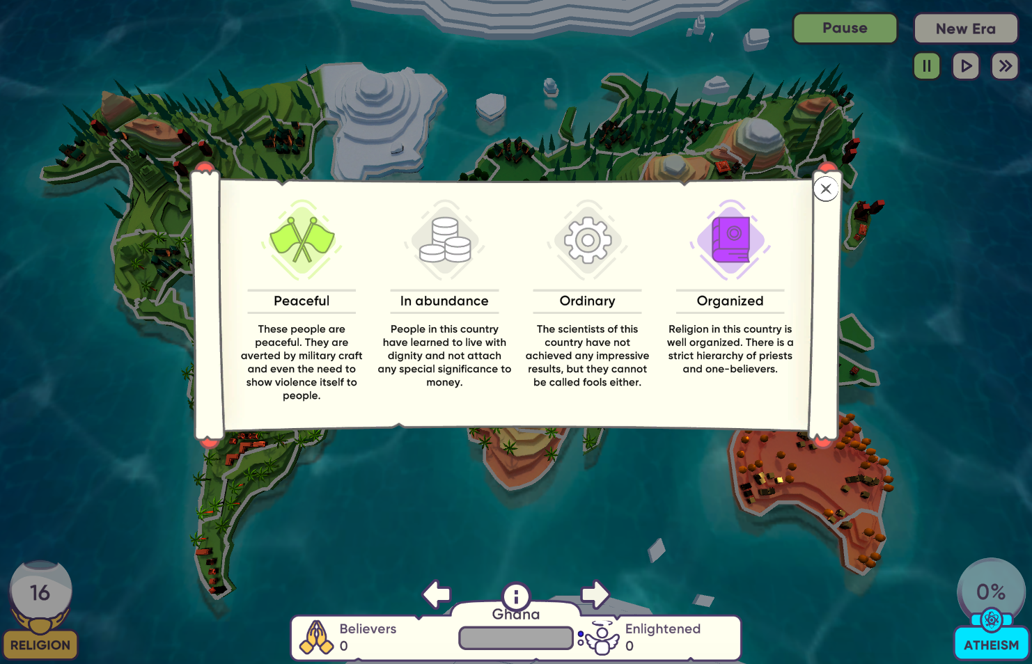 God Simulator Game Screenshot