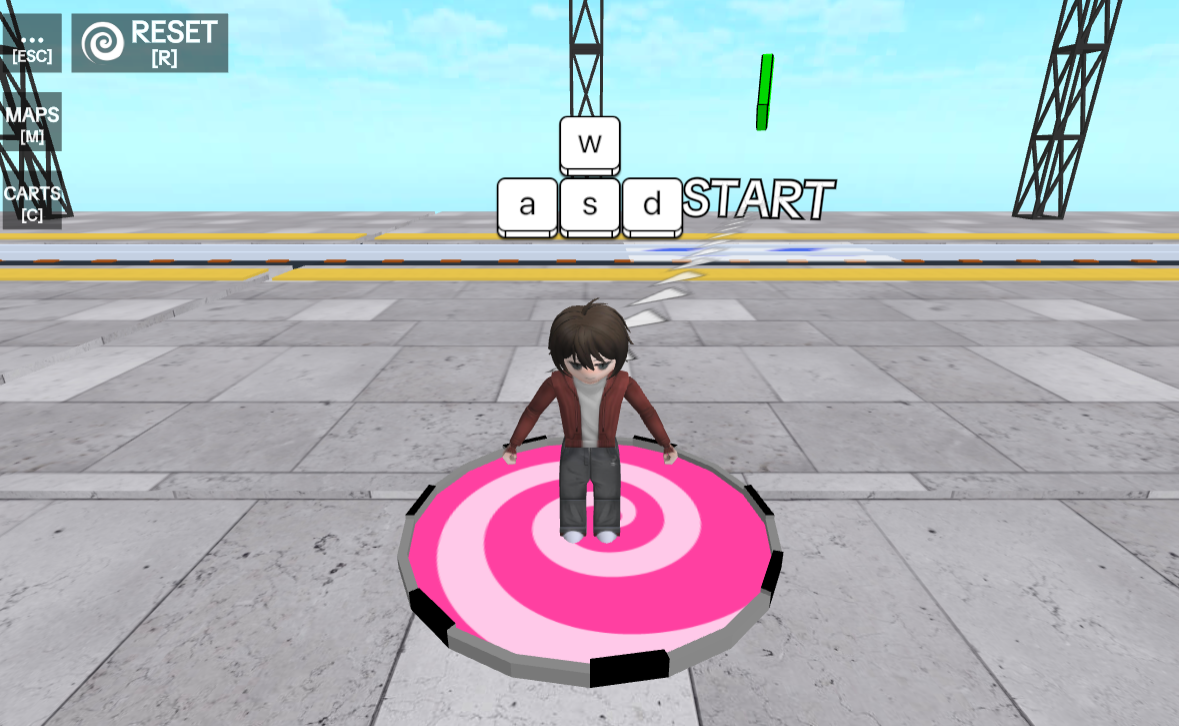 Rail in the Air Game Screenshot