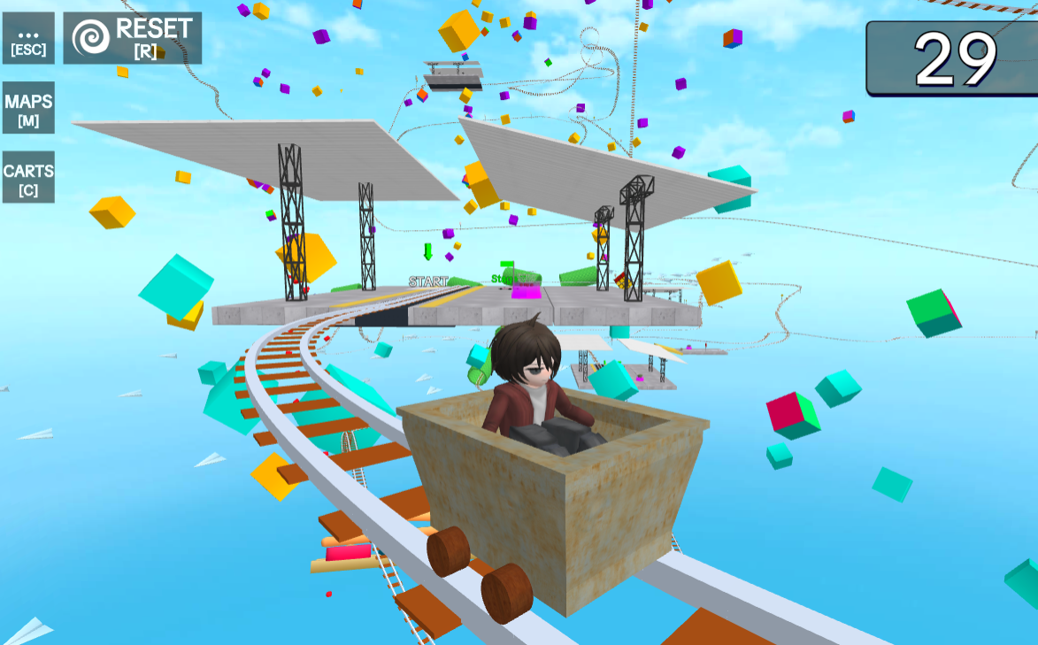 Rail in the Air Game Screenshot